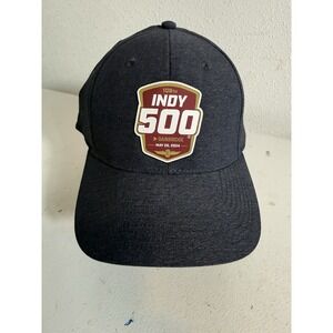 2024 Indianapolis 108th Indy 500 Gainbridge Hat Cap Black Adjustable Strap New